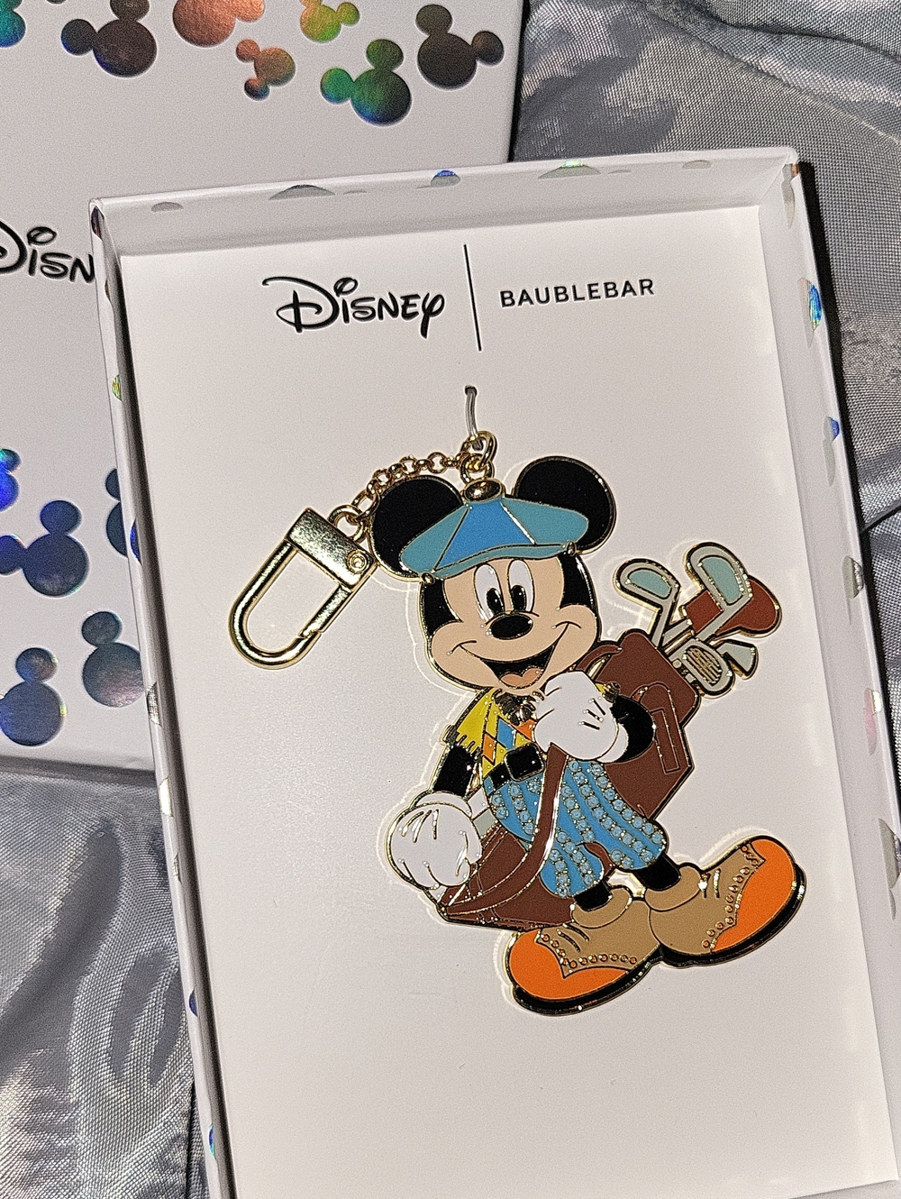 Disney x BaubleBar Mickey Golf Bag Keychain - Bag Charm Ta